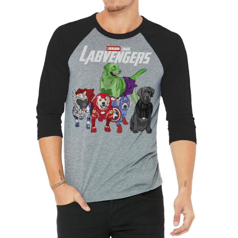 Labrador Labvengers Shirt Designer 3/4 Sleeve Shirt by bowsernevala4 | Artistshot