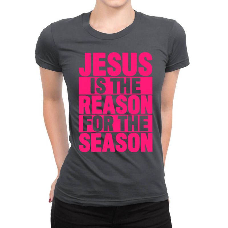 Jesus Is The Reason For The Season Hippie Ladies Fitted T-Shirt by olginwegmanb | Artistshot