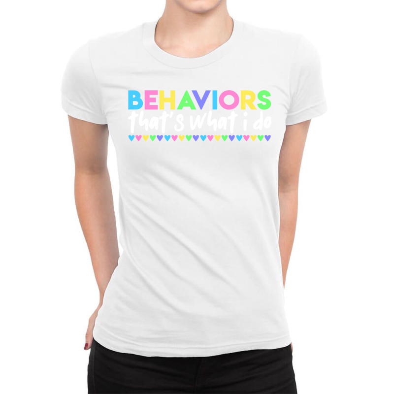 Behavior Analyst Hippie Music Ladies Fitted T-Shirt by tryggeuserz | Artistshot