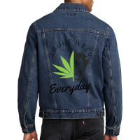 Smoke Weed Everyday Men Denim Jacket | Artistshot