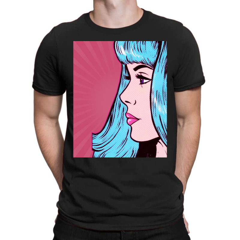 Dramatic Pink Pop Art T-Shirt by NANCYLTICKLE-SUMMERS | Artistshot