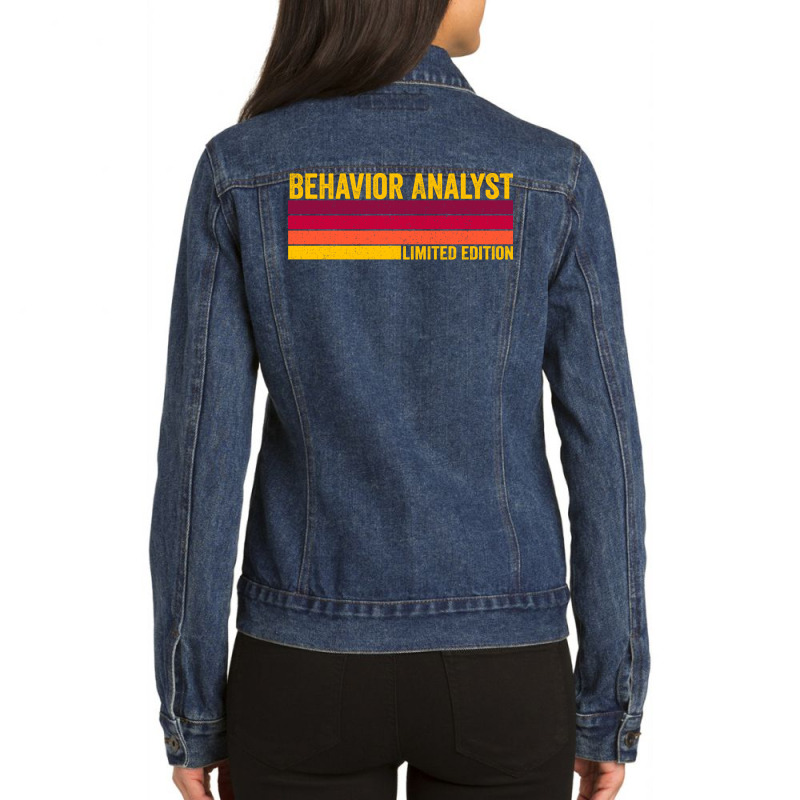 Behavior Analyst Girl 70s Ladies Denim Jacket by bolusphiliov | Artistshot