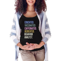 Behavior Analyst Retro Vaccination Design Maternity Scoop Neck T-shirt | Artistshot