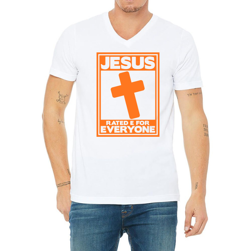 Jesus Is For Everyone Retro V-Neck Tee by labineskatesr | Artistshot