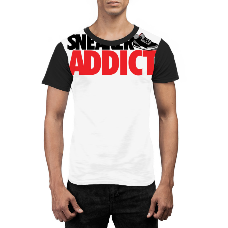 Sneaker Addict J3 Black Cement Friend Graphic T-shirt | Artistshot