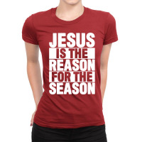 Jesus Is The Reason For The Season Vintage Ladies Fitted T-shirt | Artistshot