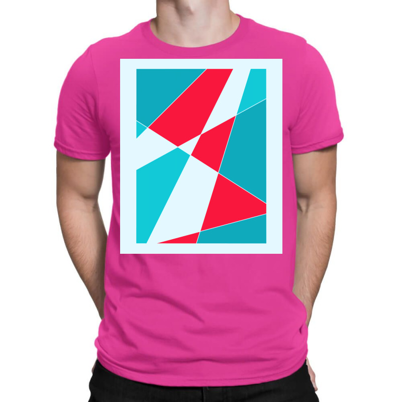 Blue And Red Abstract 70s T-Shirt by wankelkeeseem | Artistshot