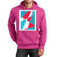 Blue And Red Abstract 70s Unisex Hoodie | Artistshot