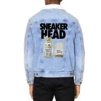 Sneakerhead Money Meme Print Unisex Sherpa-lined Denim Jacket | Artistshot