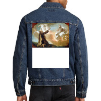 Giuseppe Angeli Elijah Taken Up In A Chariot Of Fi Men Denim Jacket | Artistshot