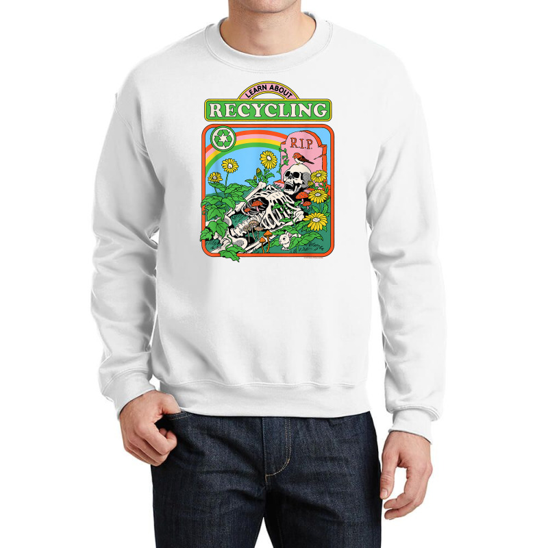 Steven Rhodes Learn About Recycling T Shirt Crewneck Sweatshirt | Artistshot