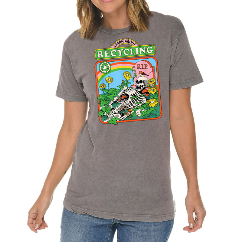 Steven Rhodes Learn About Recycling T Shirt Vintage T-shirt | Artistshot