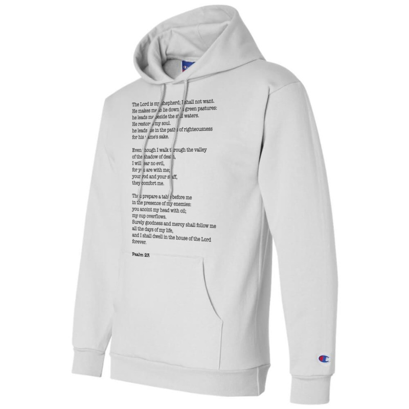 Psalm 23 70s Champion Hoodie by labineskatesr | Artistshot