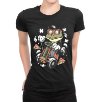 Hot Trend Frog Gokart Ladies Fitted T-shirt | Artistshot