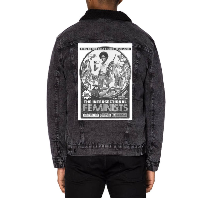 The Intersectional Feminists Unisex Sherpa-lined Denim Jacket | Artistshot