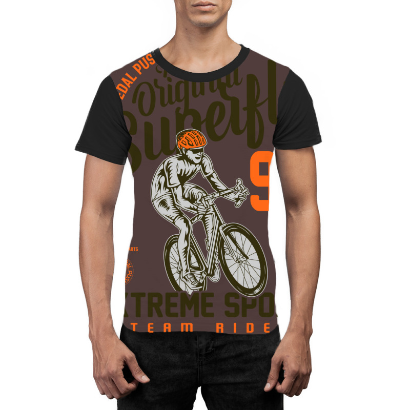 Extreme Cycling Club Gift Graphic T-shirt | Artistshot