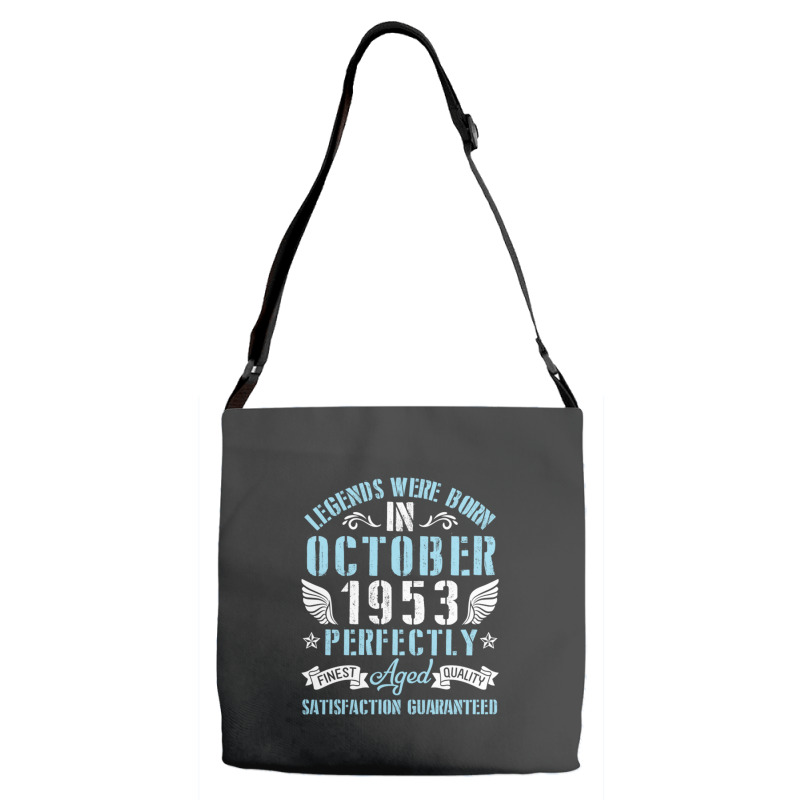 Happy Birthday 67 Years Old Legends Were Born In O Adjustable Strap Totes | Artistshot