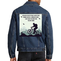 Mountain Bicycle Hippie Men Denim Jacket | Artistshot