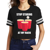 Cool Beer Pong Party Goer Quote Scorecard Crop Tee | Artistshot