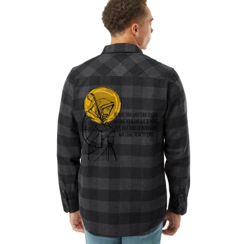 Repent Then And Turn To God Bible Flannel Shirt by klinckbedoreh | Artistshot