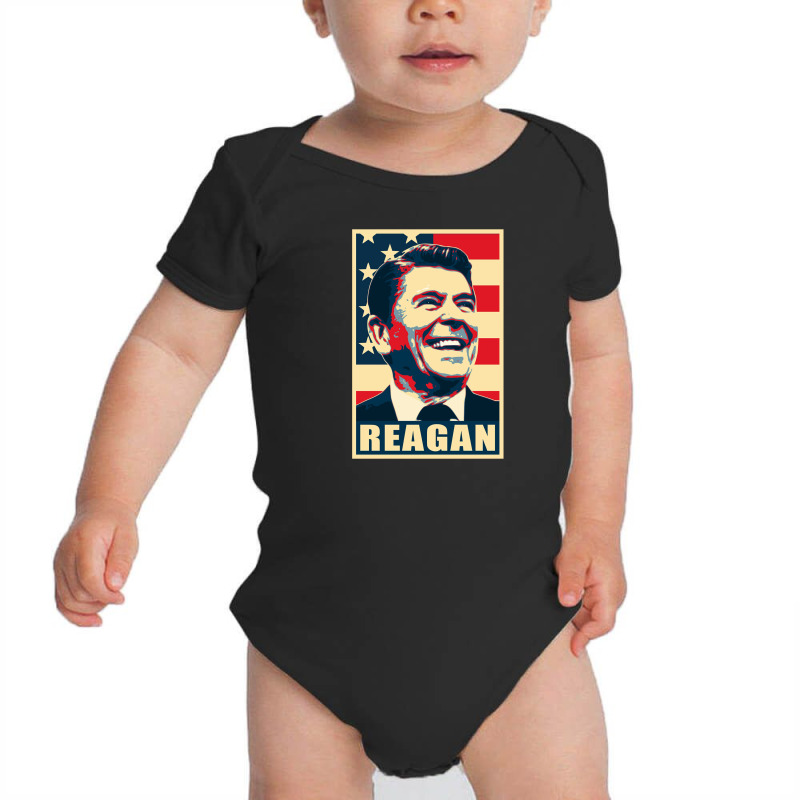 Ronald Reagan Baby Bodysuit by larevanisa | Artistshot