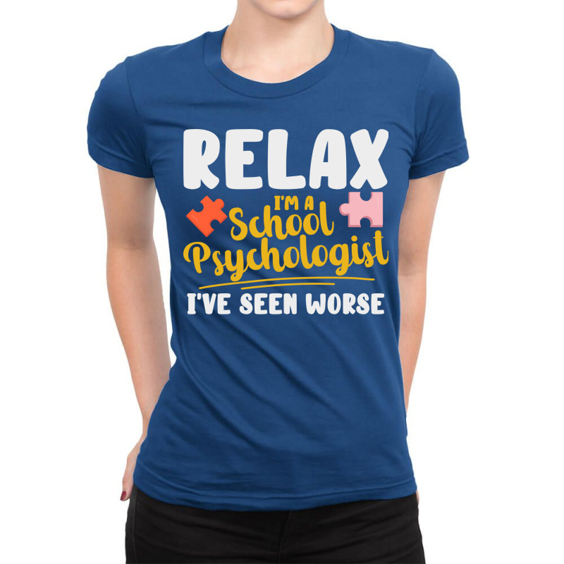 School Psychologist School Counseling Advising 70s Ladies Fitted T-Shirt by deihlliker | Artistshot