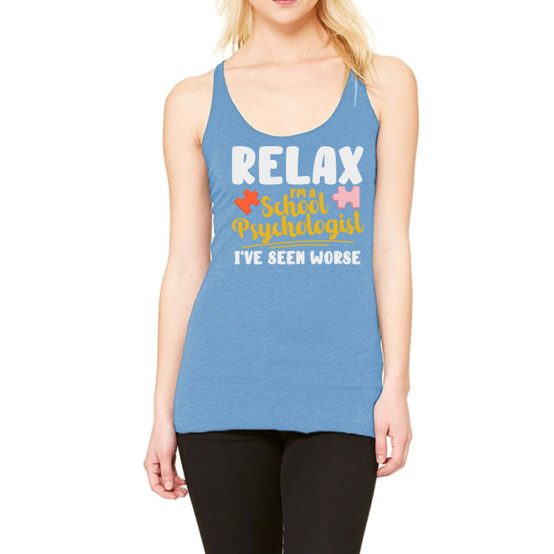 School Psychologist School Counseling Advising 70s Racerback Tank by deihlliker | Artistshot