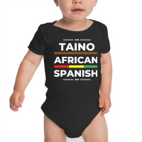 Taino African Spanish   Caribbean Afro Latin Proud Baby Bodysuit | Artistshot