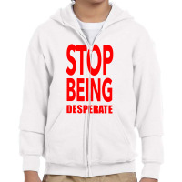 Paris Stop Being Youth Zipper Hoodie | Artistshot