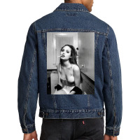 Angelina Jolie Men Denim Jacket | Artistshot