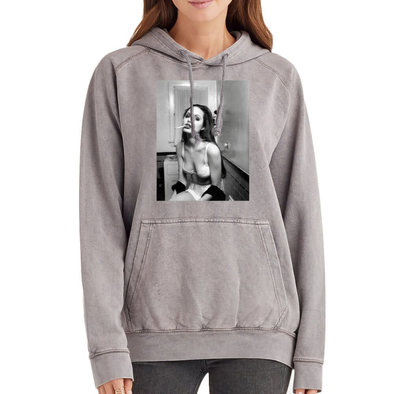 Angelina Jolie Vintage Hoodie by ickescorleeh | Artistshot