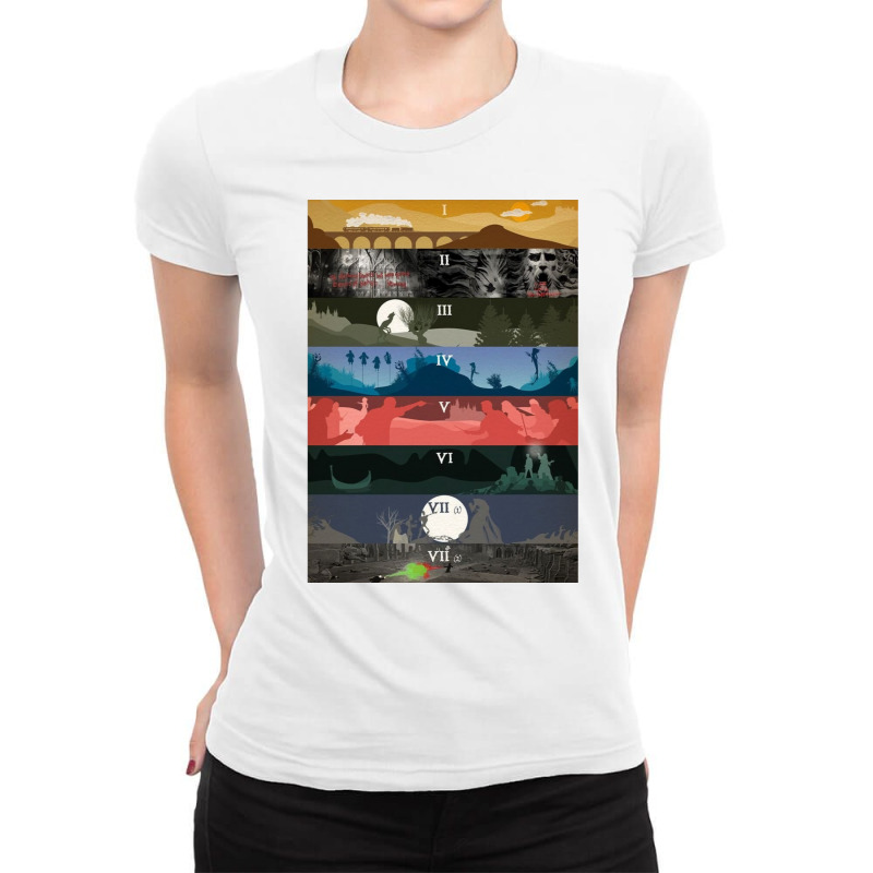 Many Stages 51 Ladies Fitted T-Shirt by feltentrottit | Artistshot