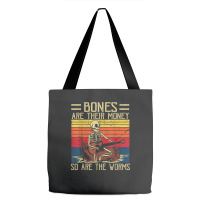 Bones Are Their Money T Shirt Skeleton Playing Gui Tote Bags | Artistshot