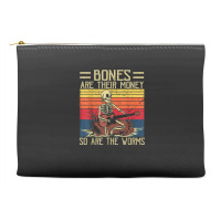 Bones Are Their Money T Shirt Skeleton Playing Gui Accessory Pouches | Artistshot