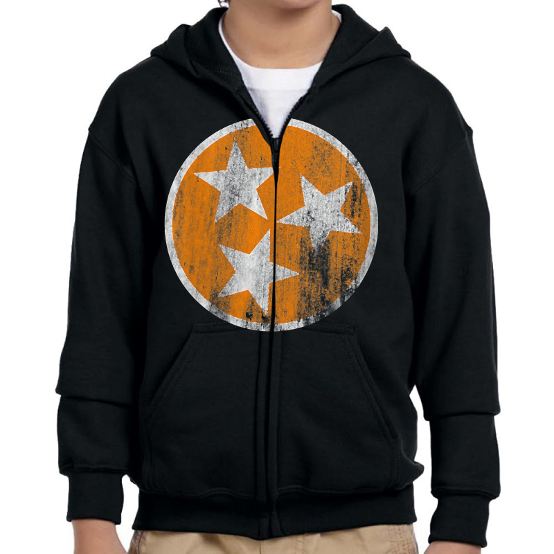 Womens Orange Tennessee Flag Volunteer State Tri S Youth Zipper Hoodie by karynadreck | Artistshot