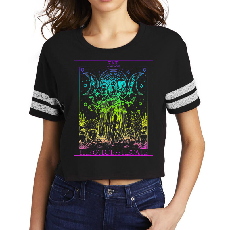 The Goddess Hecate Tarot Card Triple Moon Witch He Scorecard Crop Tee by scrabeck | Artistshot