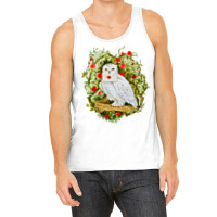 Sticker With Watercolor Illustration. White Owl Wi Tank Top | Artistshot