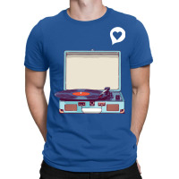 Blue Vinyl Record Player T-shirt | Artistshot