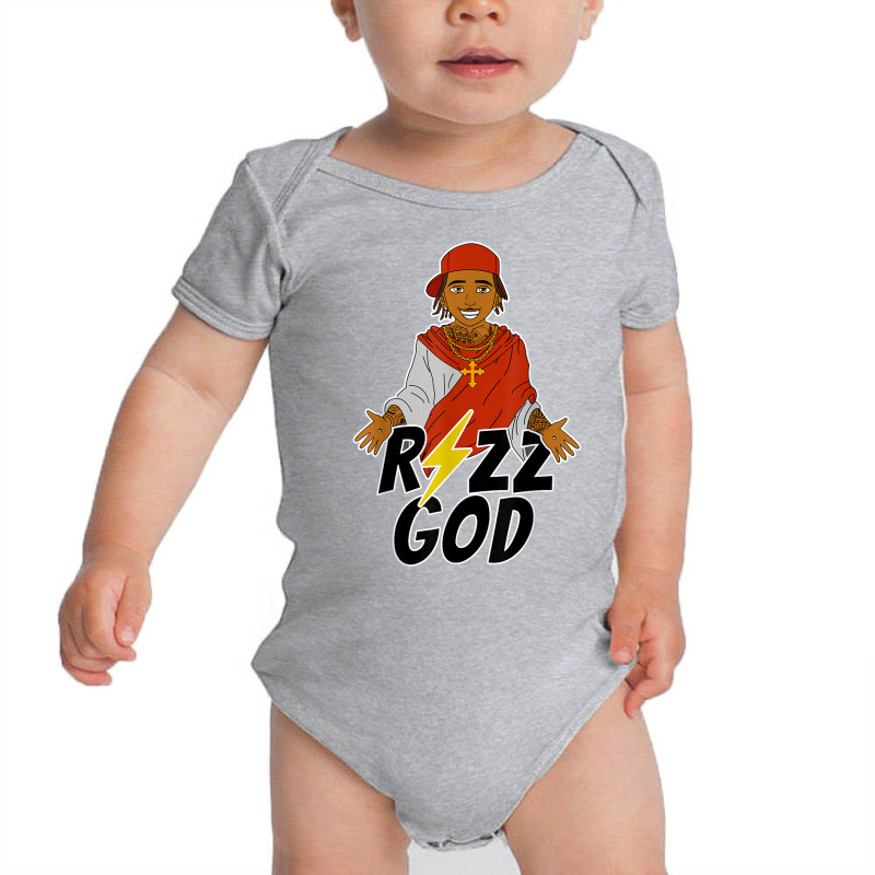 Rizz God Gang Emote Street Rap Drip Popular Stream Baby Bodysuit | Artistshot