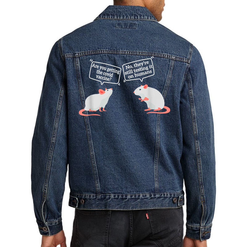 Stop The Mandate Still Testing It Anti Mandatory V Men Denim Jacket by validokel | Artistshot