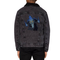 Angry Hades Unisex Sherpa-lined Denim Jacket | Artistshot