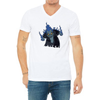 Angry Hades V-neck Tee | Artistshot