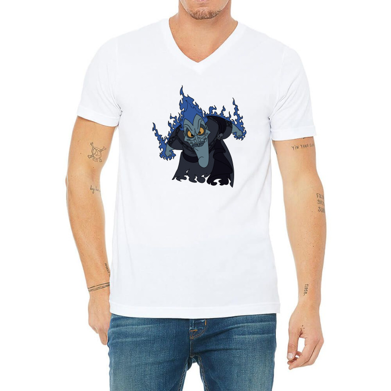 Angry Hades V-Neck Tee by whejo | Artistshot