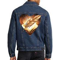 Love Writing Spells Men Denim Jacket | Artistshot