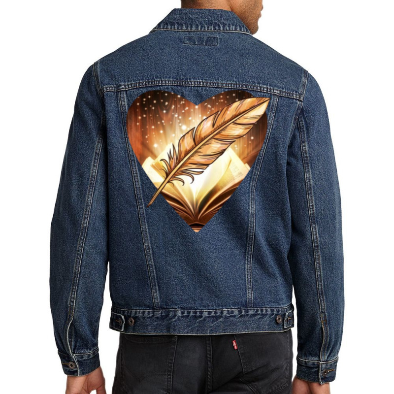 Love Writing Spells Men Denim Jacket | Artistshot