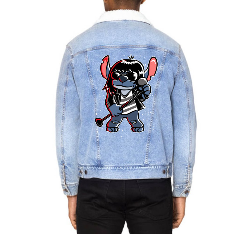 Gabba Gabba Space Unisex Sherpa-Lined Denim Jacket by ashmeeawoumal | Artistshot