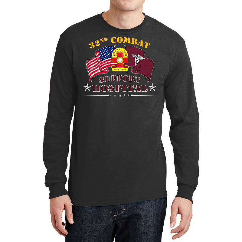 Army Combat Medic   32nd Combat Support Hospital V Long Sleeve Shirts by mheny | Artistshot