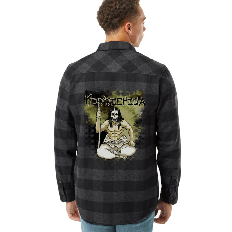 Ghost Samurai  Kon´nichiwa (yellow Version) Flannel Shirt by ashmeeawoumal | Artistshot