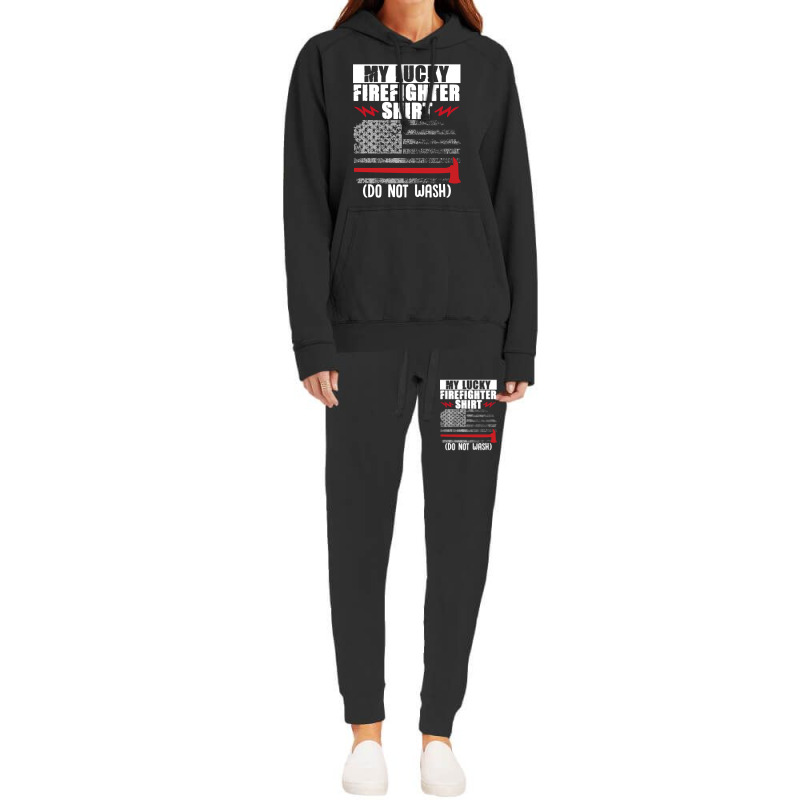 Trending Fire Rescue My Lucky Firefighter Shirt Hoodie & Jogger Set | Artistshot