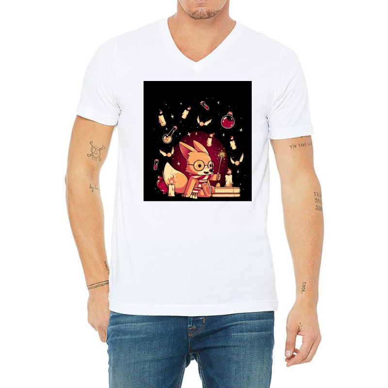 Magical Animal 2 V-Neck Tee by bielommatessm | Artistshot